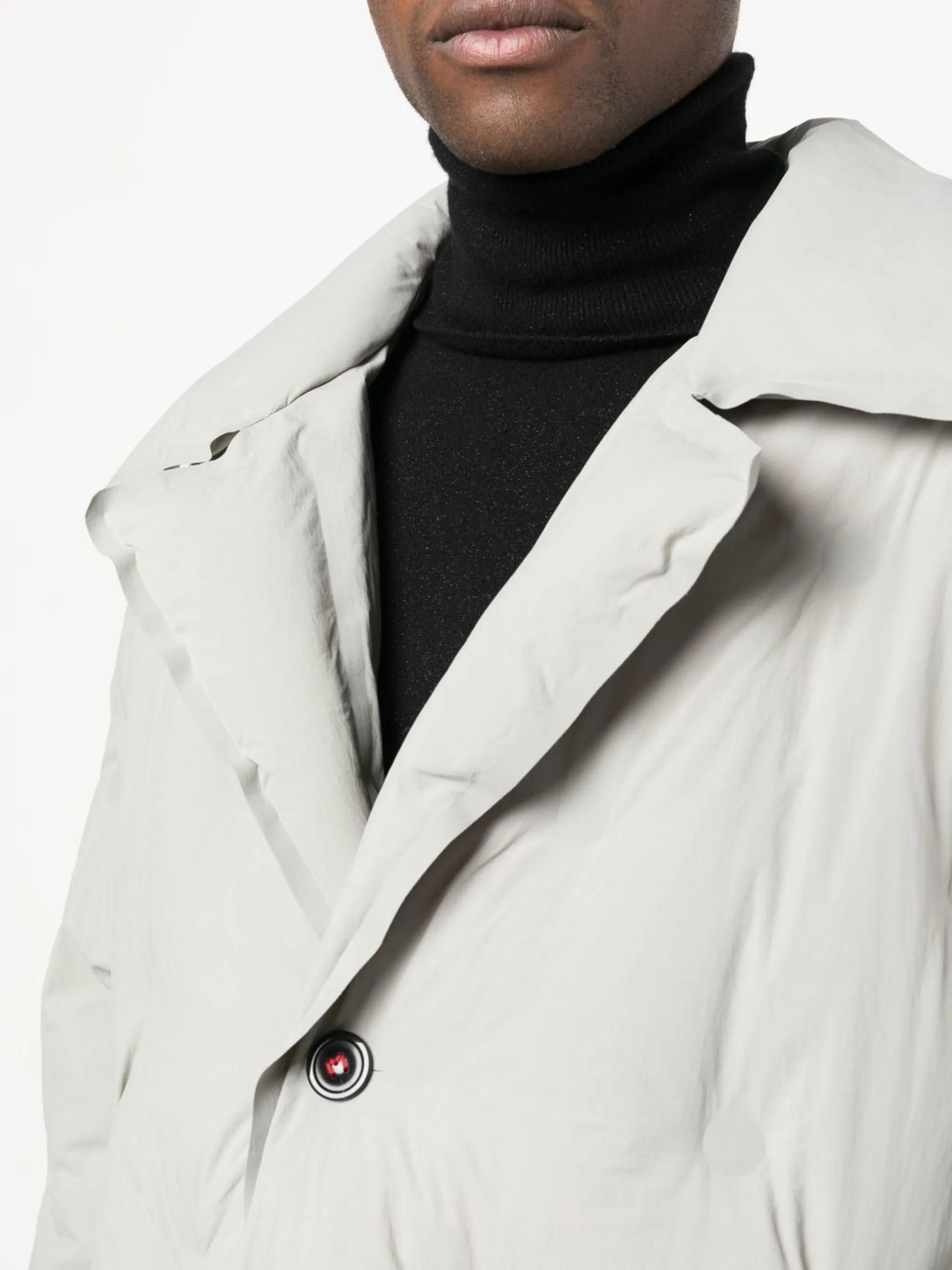 Maison Margiela o1w1db10226 Single-breasted Padded Coat in Grey Size US S / EU 44-46 / 1 - 5 Thumbnail