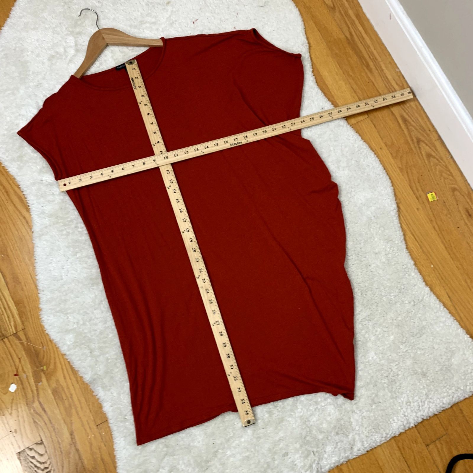 Eileen Fisher Eileen Fisher Asymmetrical Jersey T Shirt Shift Dress S Size S / US 4 / IT 40 - 12 Thumbnail