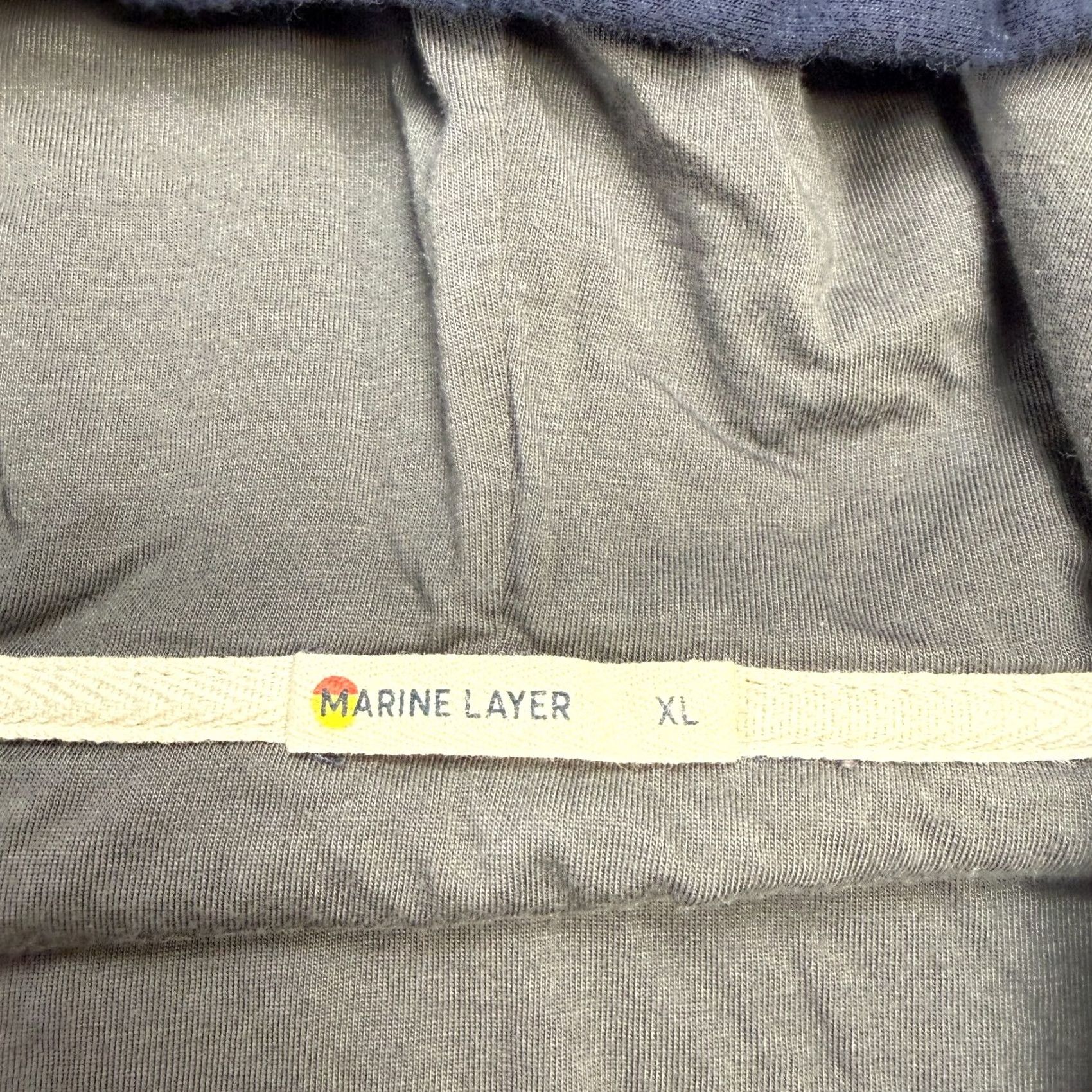 Marine Layer Marine Layer Hoodie Men XL Navy Blue Full Zip Lined Afternoon Stretch Sweatshirt Size US XL / EU 56 / 4 - 5 Thumbnail
