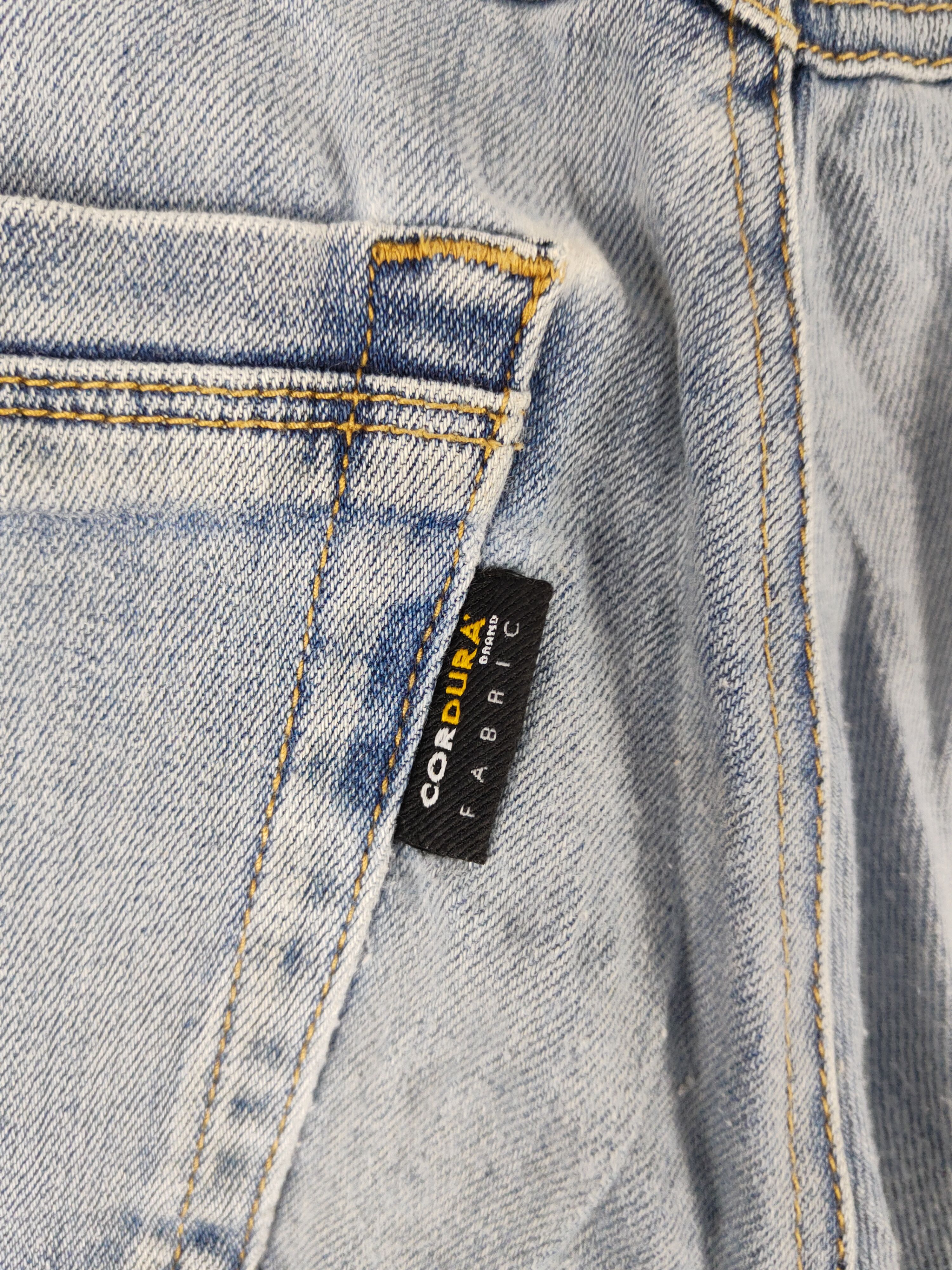 Japanese Brand Burtle Blue Distressed Ripped Soft denim Jeans #W1976 Size US 31 - 9 Thumbnail