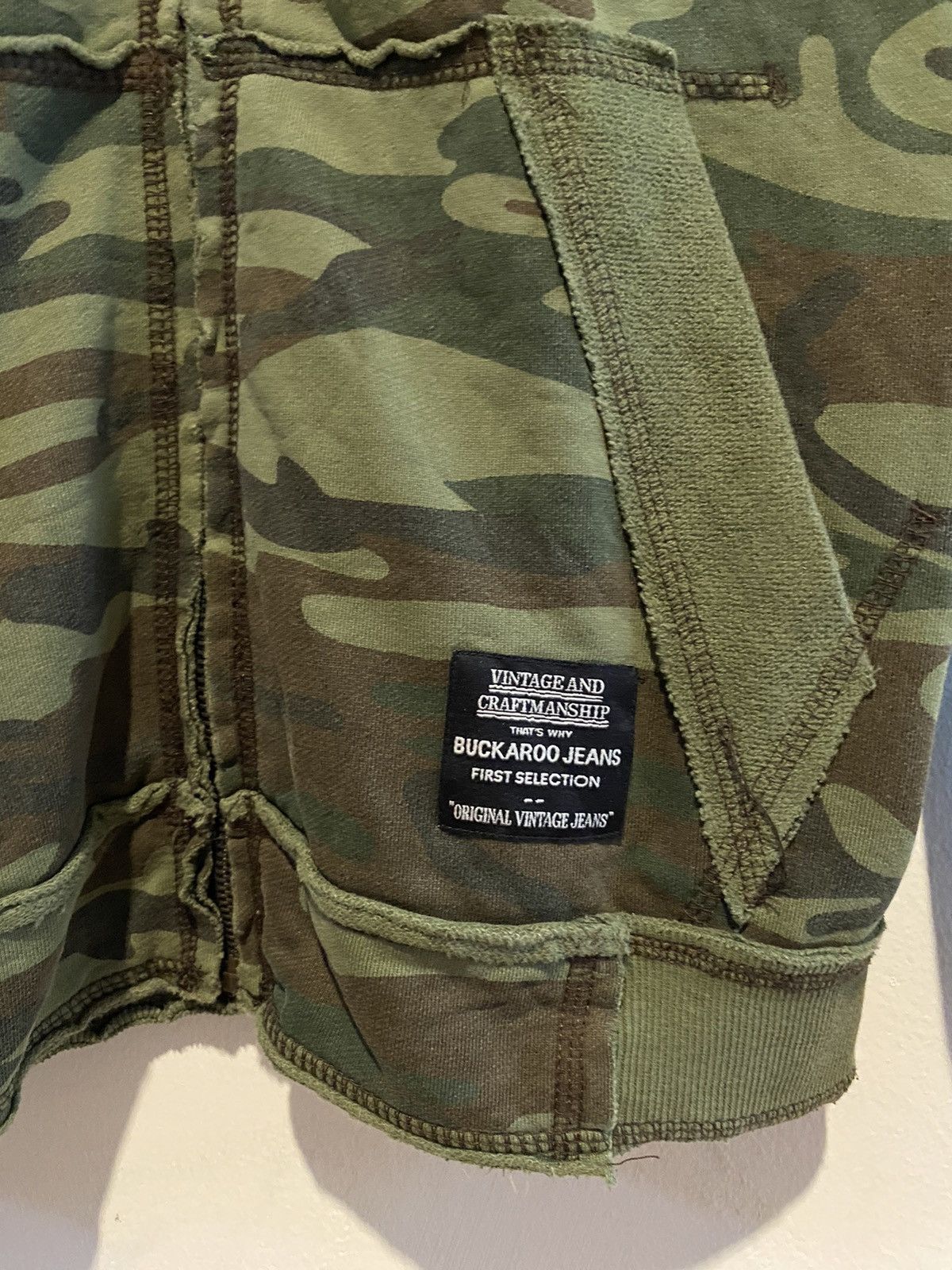 If Six Was Nine Japanese Buckaroo Camo Skull Distressed Zip Hoodie Size US M / EU 48-50 / 2 - 2 Thumbnail