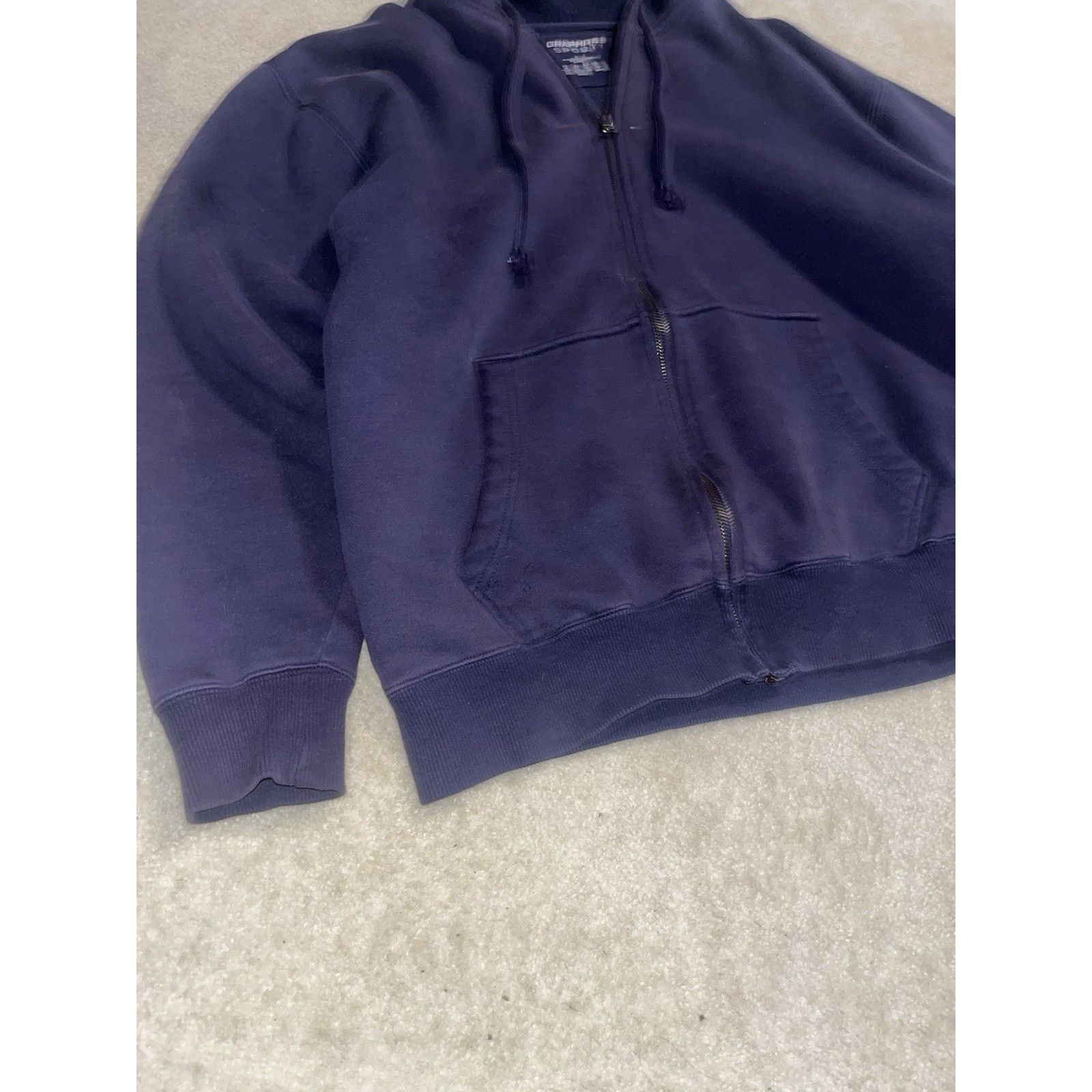 Other Mens Vintage Purple Sunfaded Hoodie Size Medium Graphite Sp Size US M / EU 48-50 / 2 - 2 Thumbnail