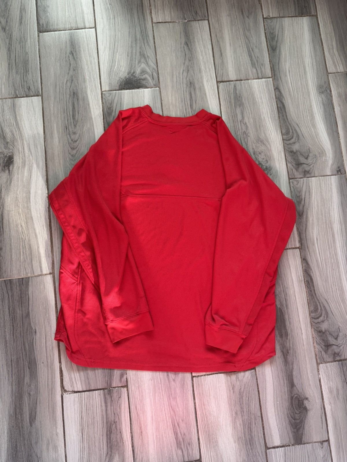 Nike Y2K Nike red long sleeve jersey Size US XXL / EU 58 / 5 - 4 Thumbnail