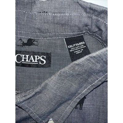 Chaps Ralph Lauren Chaps Shirt Mens 2XL Gray Long Sleeve Button Down Charcoal A Size US XXL / EU 58 / 5 - 4 Thumbnail
