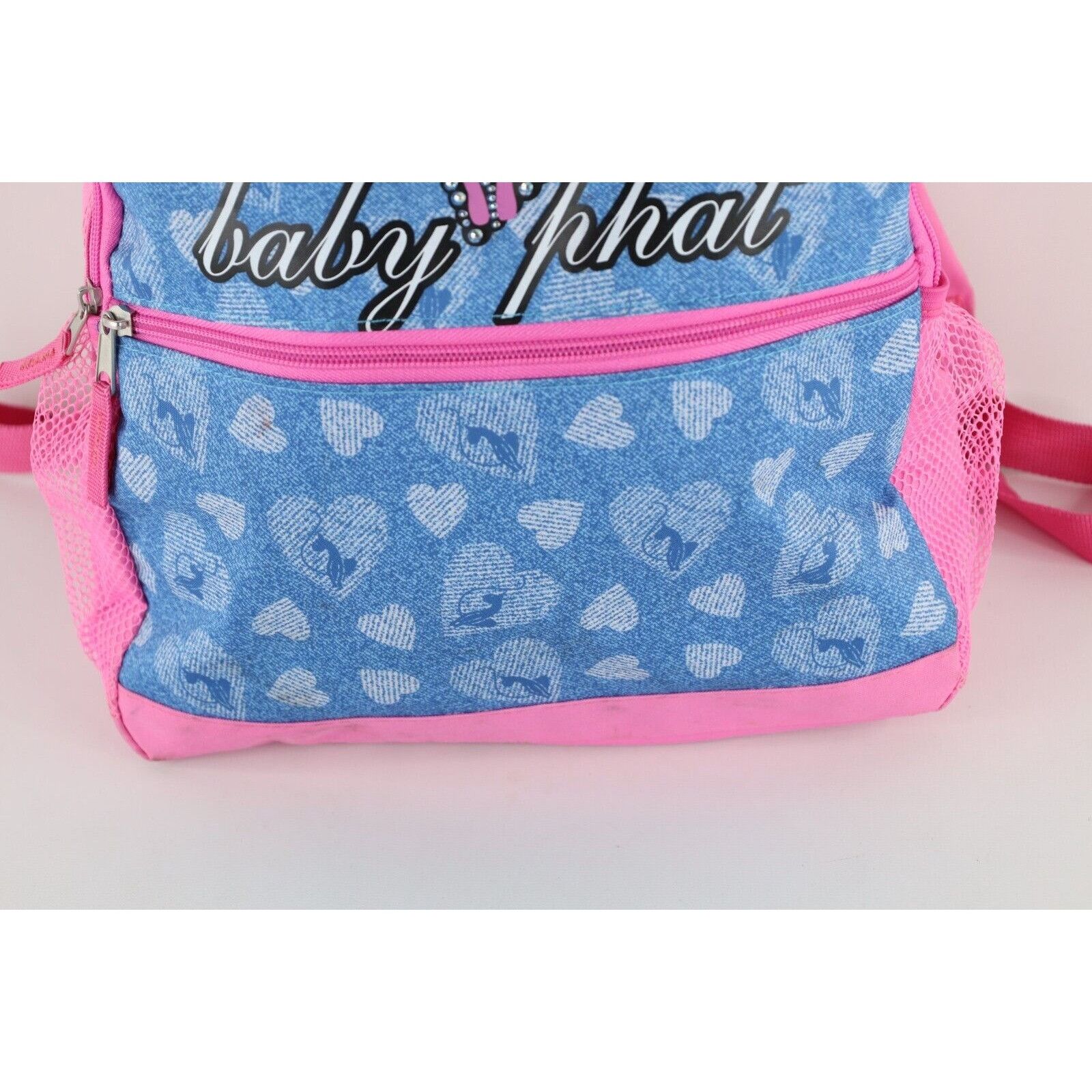 Vintage Vintage Baby Phat Distressed Spell Out Cat Heart Backpack Size ONE SIZE - 3 Thumbnail
