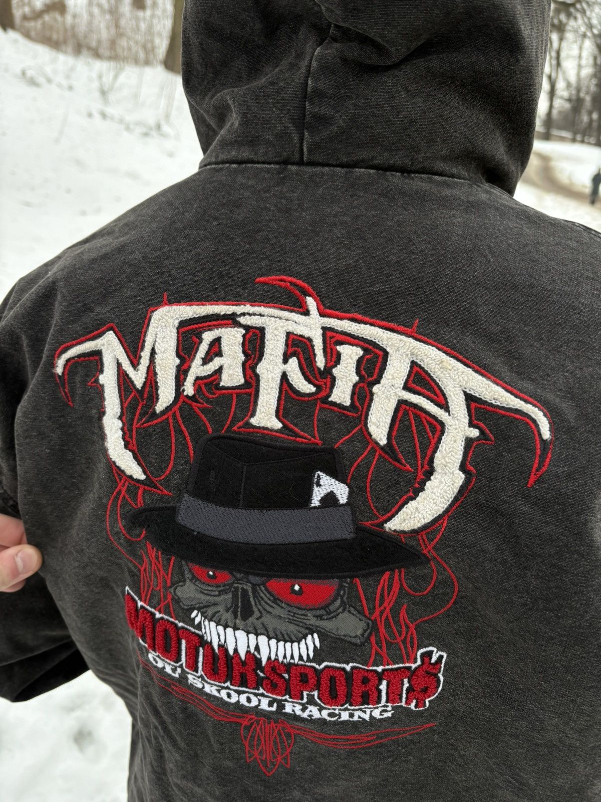Vintage Mafia Old School Racing Detroit Jacket Size US L / EU 52-54 / 3 - 9 Thumbnail