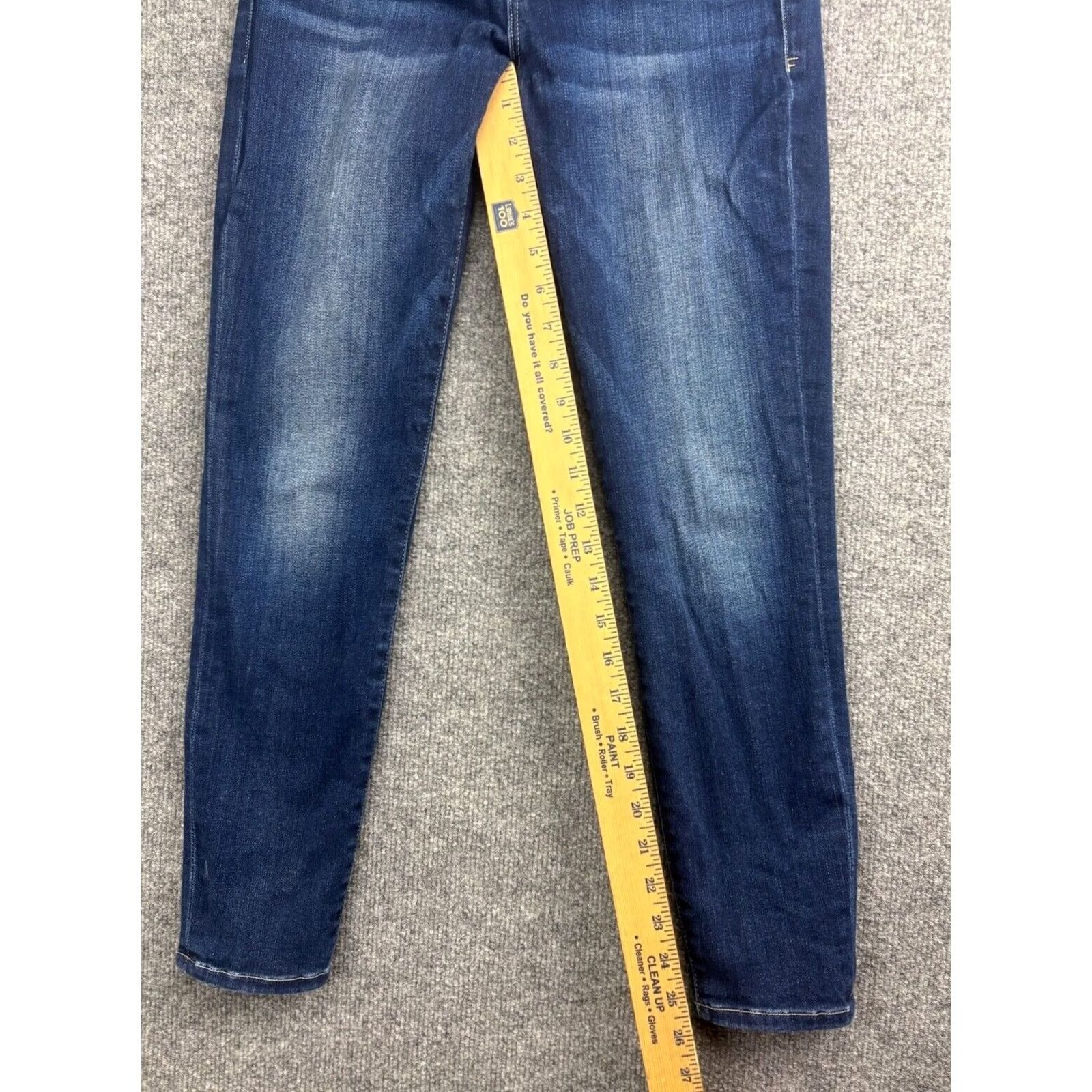 Frame VINTAGE FRAME Le Skinny De Jeanne Crop Jeans Women's 28 Blue Denim Dark Wash Stretch USA Size 28" / US 6 / IT 42 - 5 Thumbnail