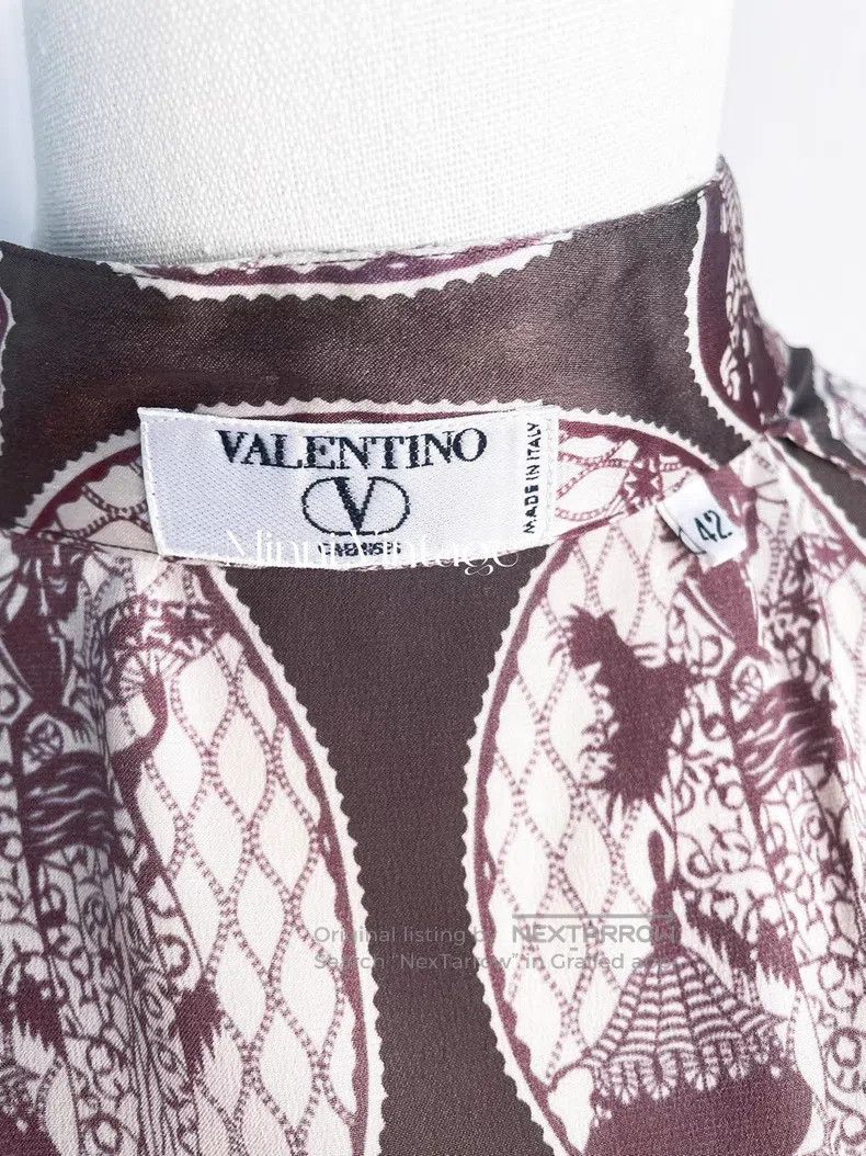 Valentino Valentino Chinese stand-up collar silk vintage shirt Size M / US 6-8 / IT 42-44 - 8 Thumbnail