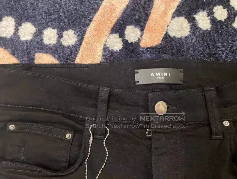 Amiri Amiri Classic Embroidered Patchwork Jeans Size US 33 - 4 Thumbnail