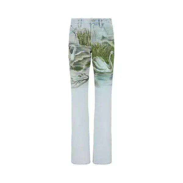 The Attico o1mle0526 Swan Jeans in Blue Size 25" / US 0 / IT 36 - 1 Preview