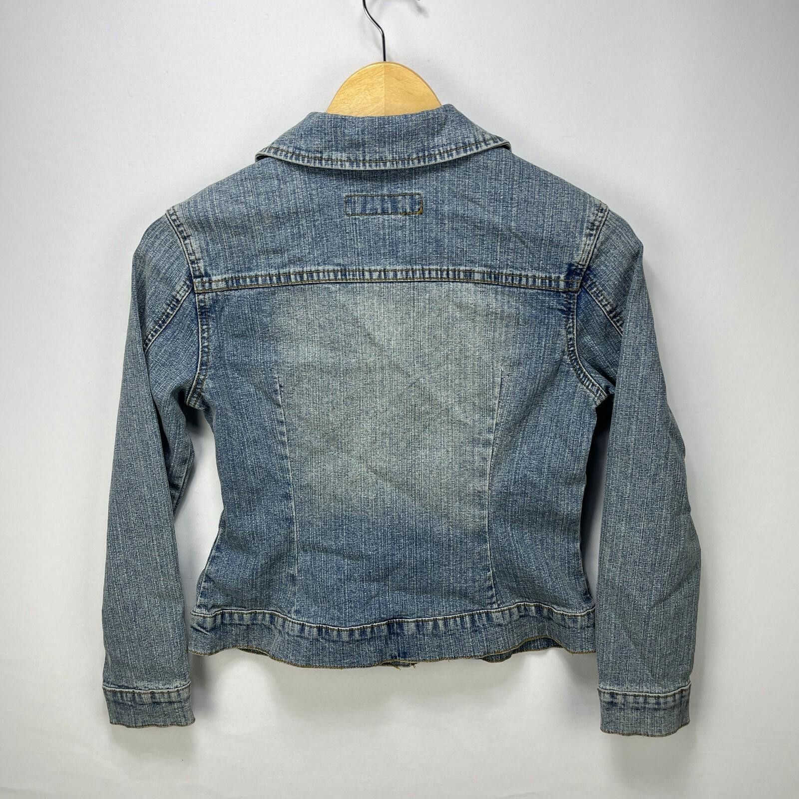 Other Vintage Y2K Revolt Jeans Womens Denim Jacket Medium Size M / US 6-8 / IT 42-44 - 10 Thumbnail