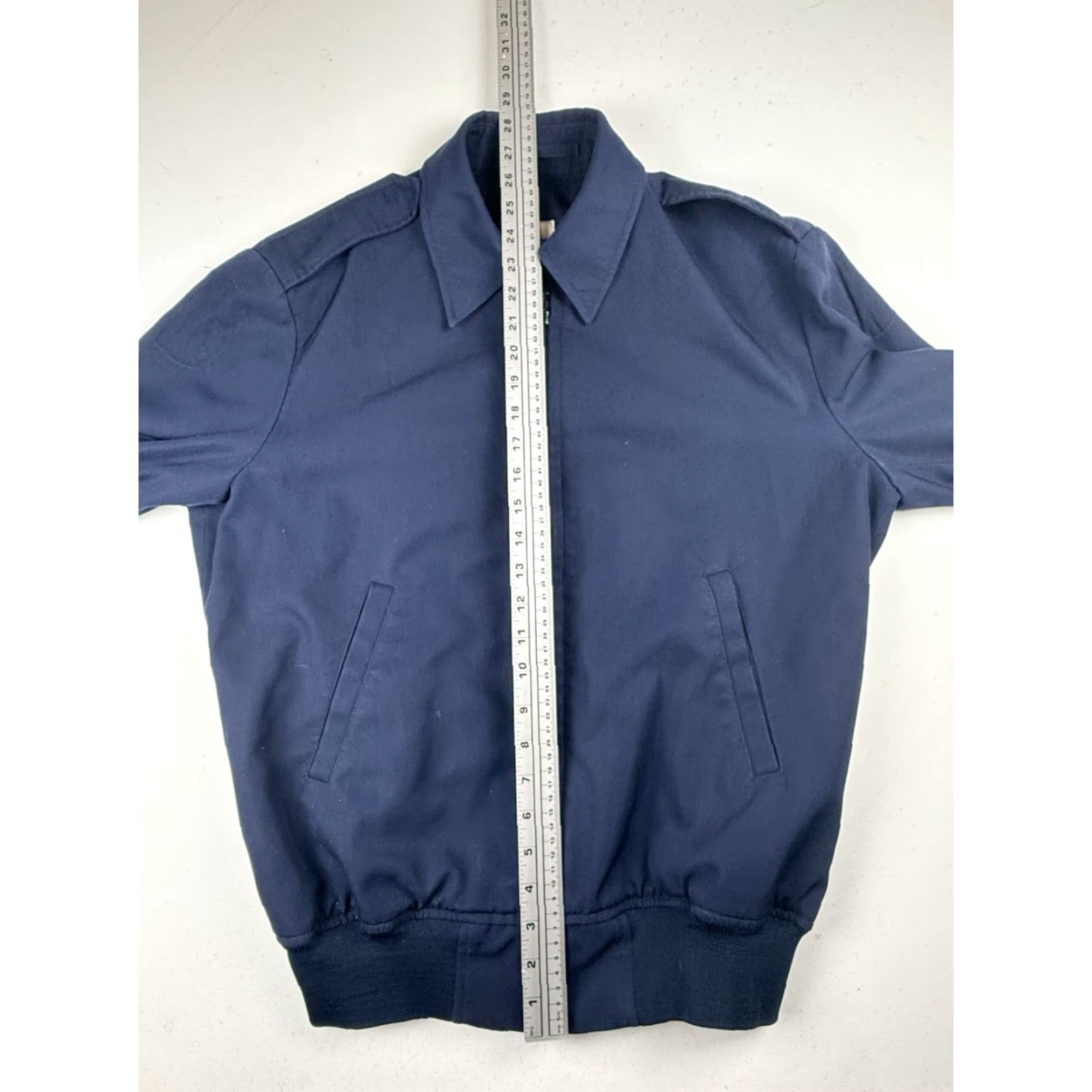Vintage Defense Logistics Jacket Men Wing Military Regular 40L Blue Solid Cross Training Casual Workwear Vintage No N/A Size US XXS / EU 40 - 7 Thumbnail