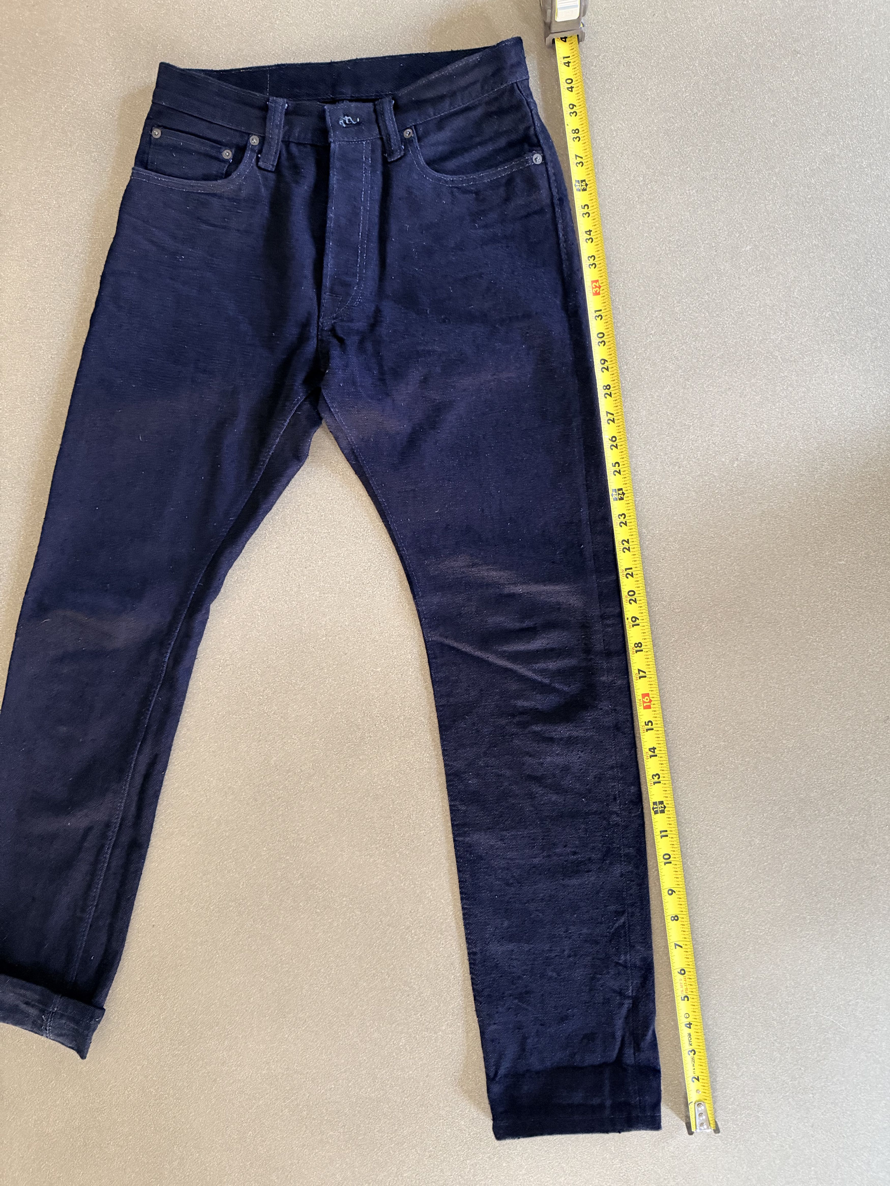 Pure Blue Japan Pure Blue Japan XX-019 Dark Indigo Selvedge Jeans Size US 31 - 8 Thumbnail