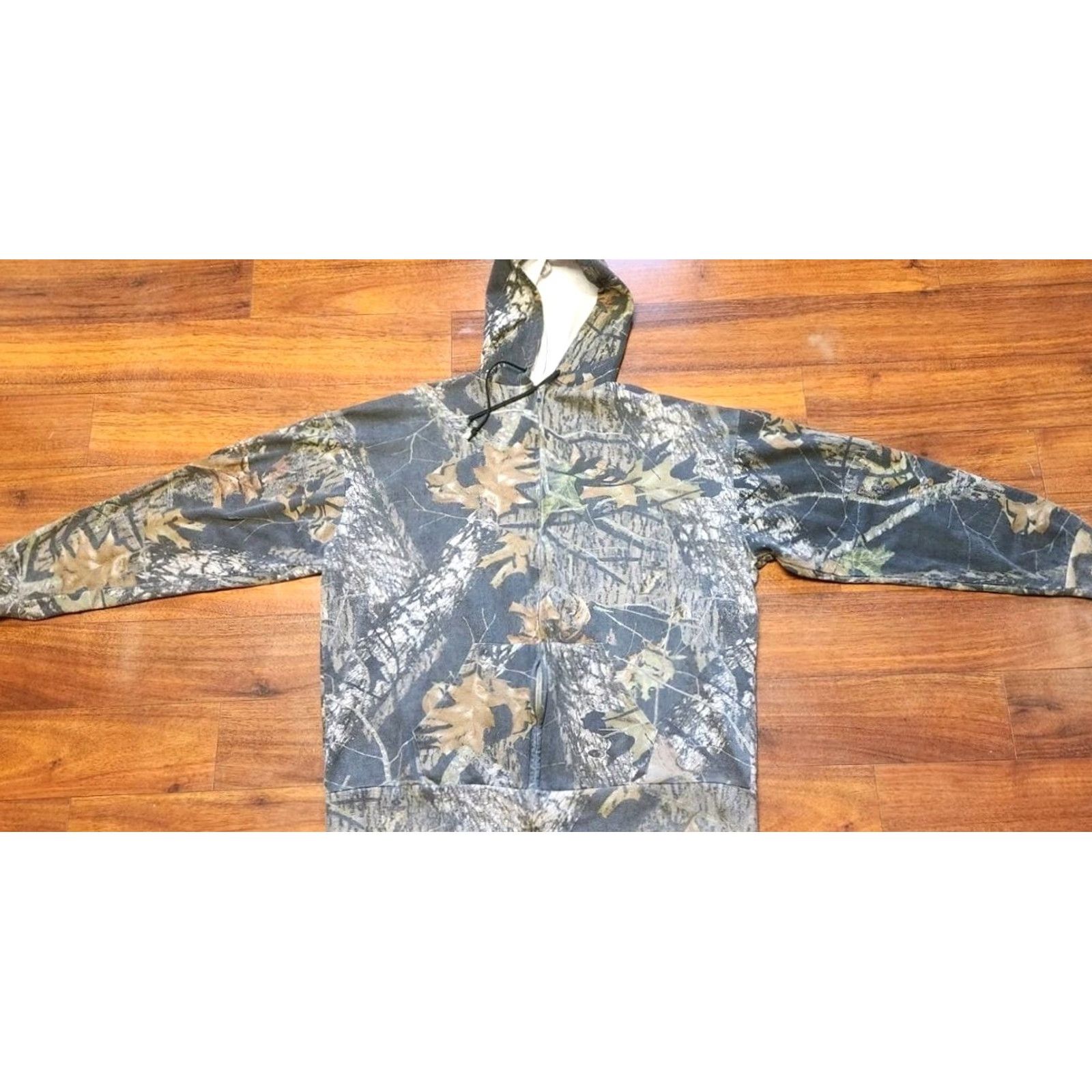 Vintage VINTAGE Mossy Oak Hoodie Mens 2XL Camo Break Up Full Zip Woodstalker Sweatshirt Size US XXL / EU 58 / 5 - 6 Thumbnail