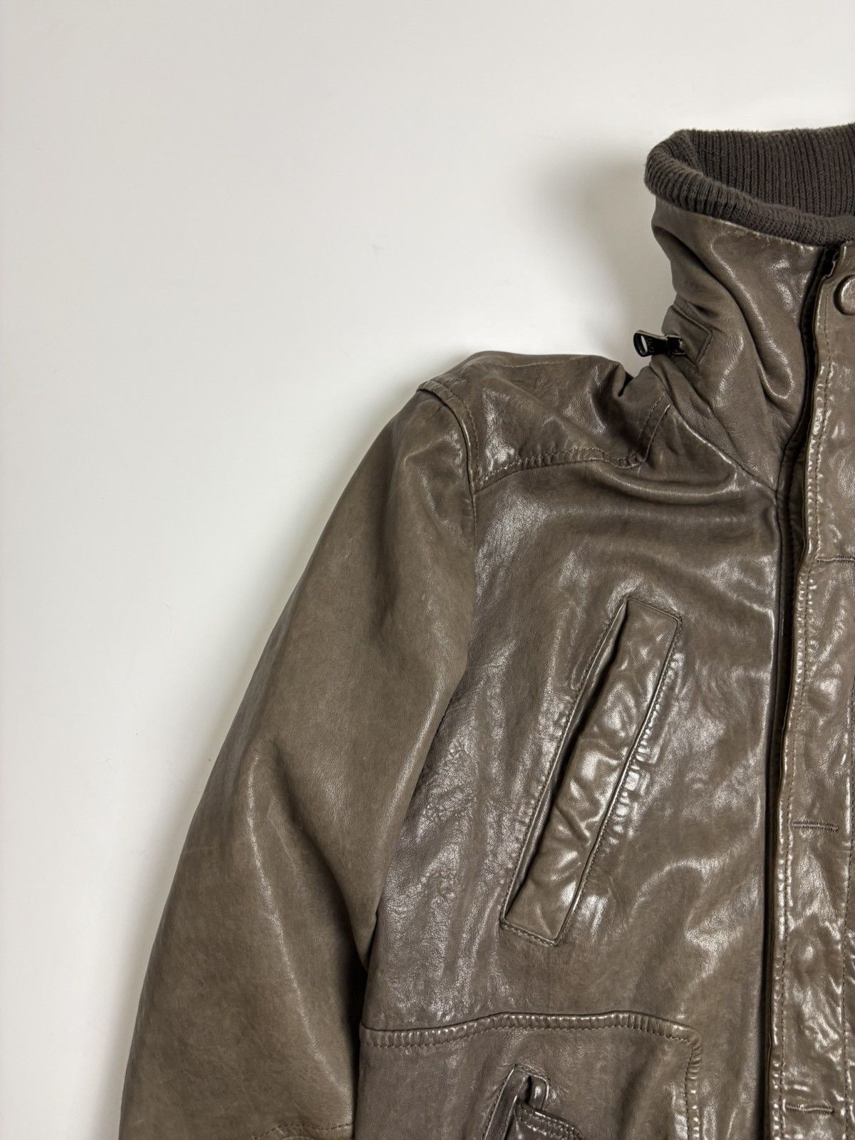 Dolce & Gabbana Dolce & Gabbana Vintage Leather Bomber Jacket Size US M / EU 48-50 / 2 - 6 Thumbnail