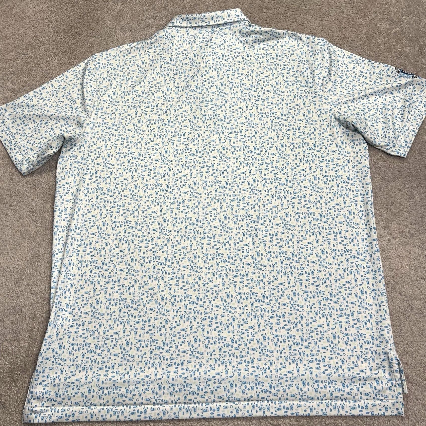 Peter Millar Peter Millar Summer Comfort Polo Shirt Men XL Blue All Over Drinks Embroidered OSU Golf Club Size US XL / EU 56 / 4 - 3 Thumbnail