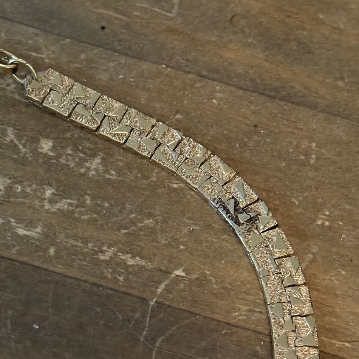 Vintage Vintage gold tone nugget collar necklace Size ONE SIZE - 3 Thumbnail