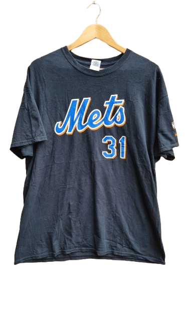 Gildan Rare MLB New York METS Baseball Mike PIAZZA Size US XL / EU 56 / 4 - 1 Thumbnail