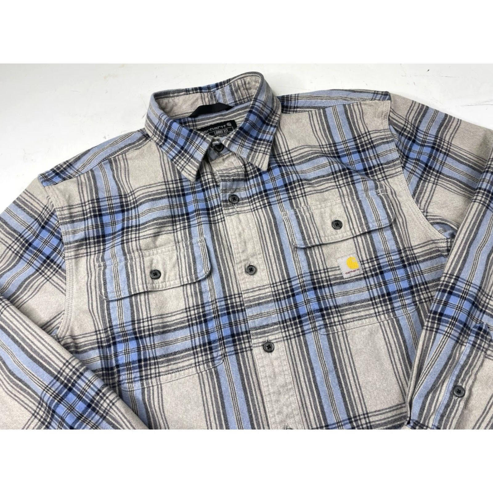 Carhartt Carhartt Shirt Plaid Men Medium M Heavyweight Flannel Long Sleeve Button-Up Pockets Multicolor 105947 Size US M / EU 48-50 / 2 - 2 Thumbnail