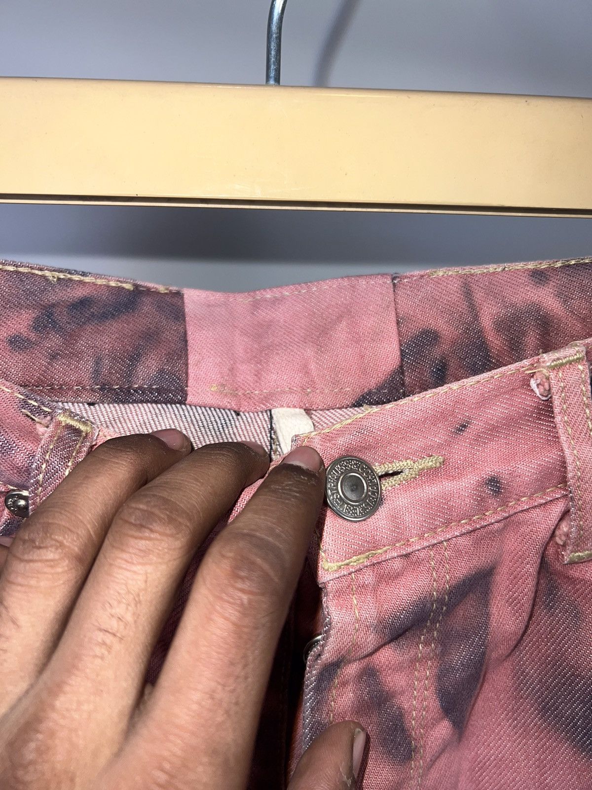 Levi's Vintage Levi’s engineer jeans denim acid wash Size US 34 / EU 50 - 5 Thumbnail