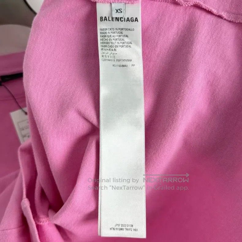 Balenciaga Balenciaga Pink 3B Graffiti Short Sleeve Size US XS / EU 42 / 0 - 4 Thumbnail