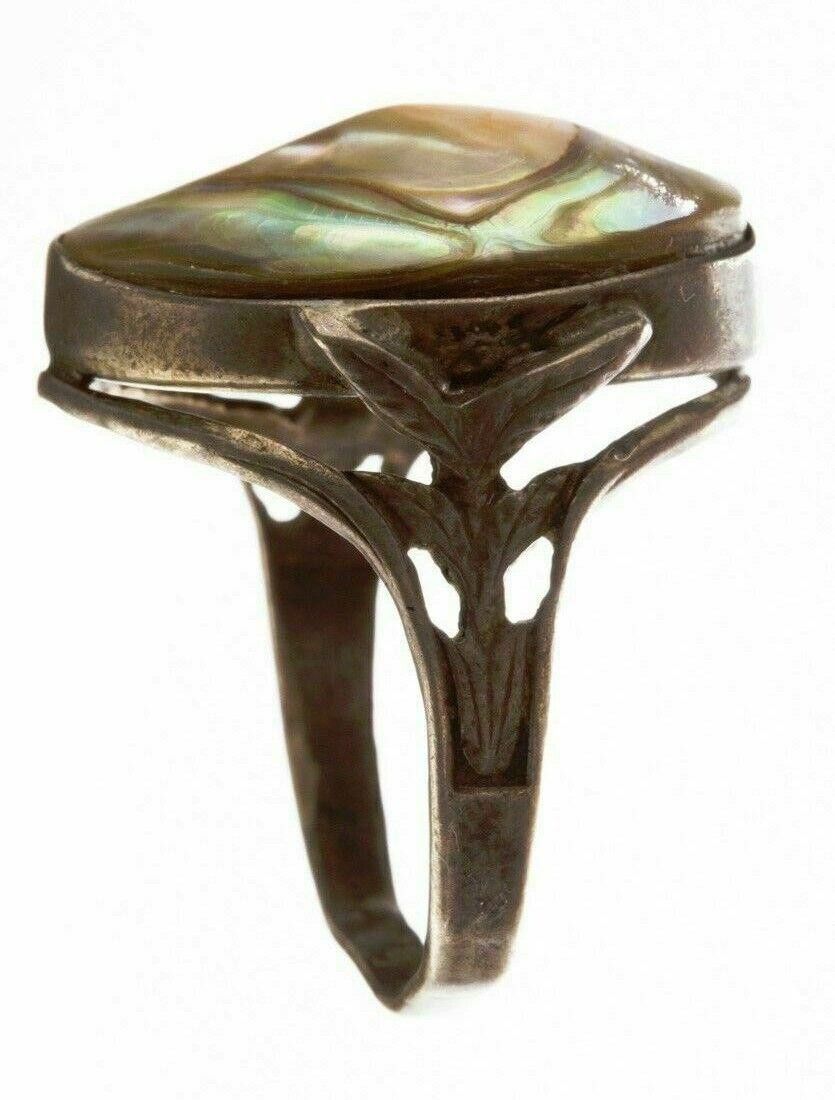 Designer Victorian Blister Pearl Sterling Silver Ring Size ONE SIZE - 3 Thumbnail