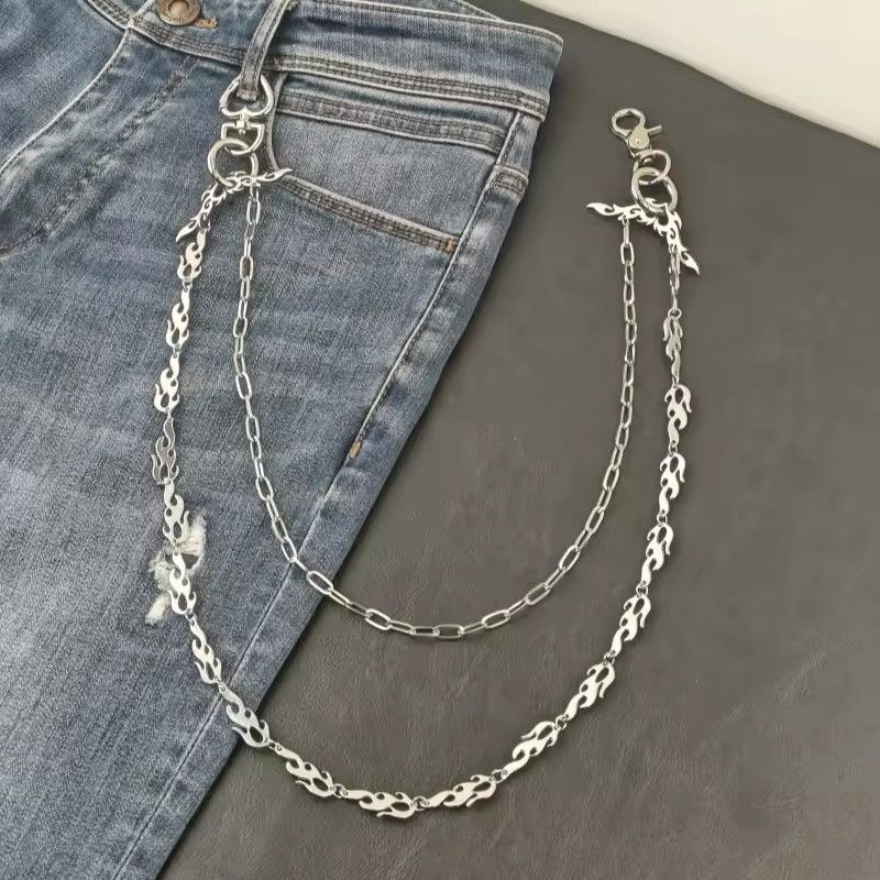 Other Flame Wing Punk Hip Hop Waist Pant Chain Size ONE SIZE - 6 Thumbnail