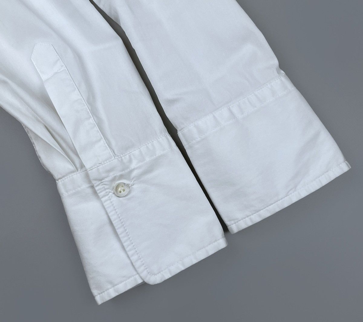 Brunello Cucinelli Brunello Cucinelli Classic Cotton Stretch LS Shirt Size L Size L / US 10 / IT 46 - 13 Thumbnail