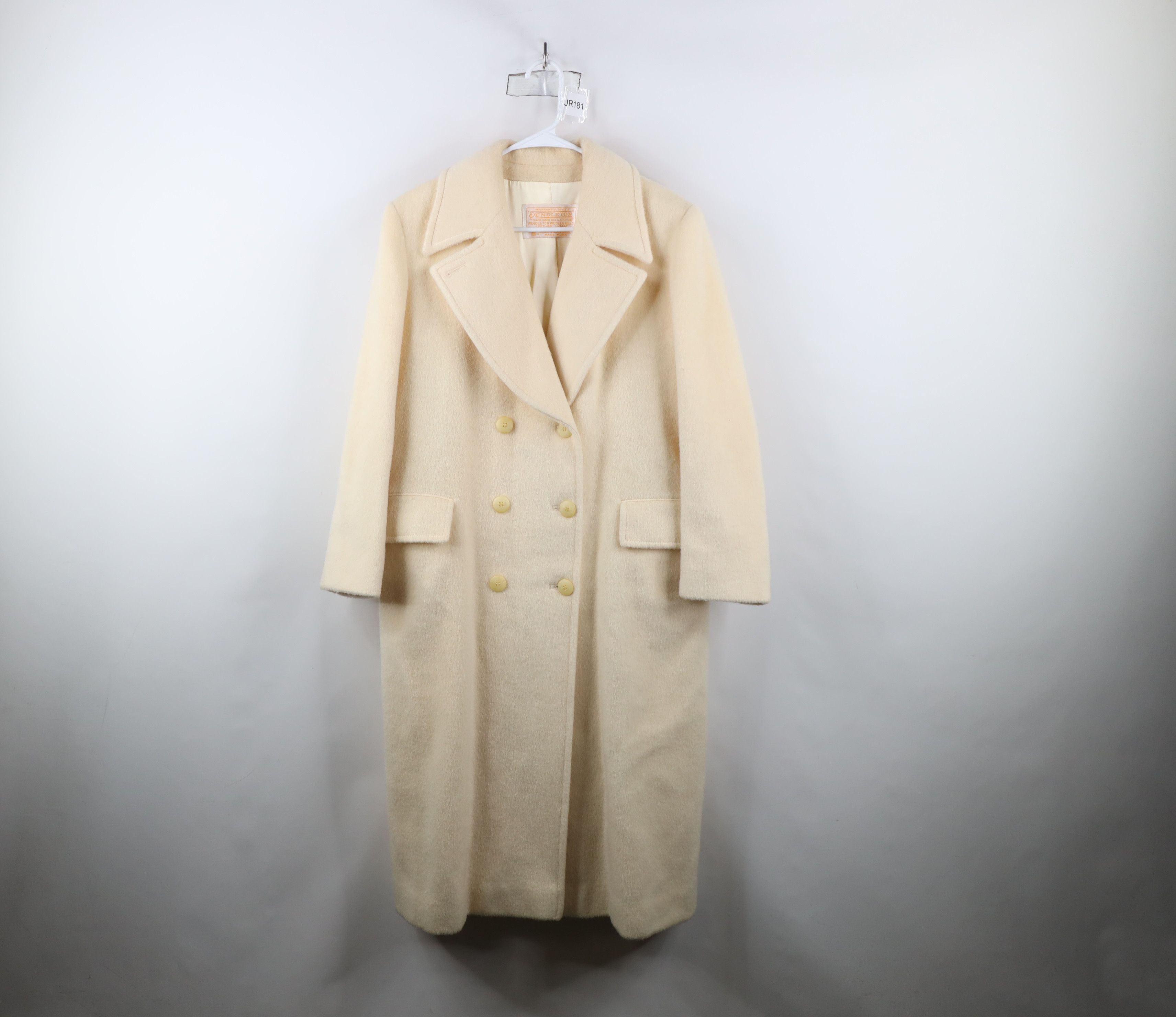 Pendleton × Vintage Vintage 70s Pendleton Wool Trench Coat Jacket Cream USA Size L / US 10 / IT 46 - 1 Thumbnail