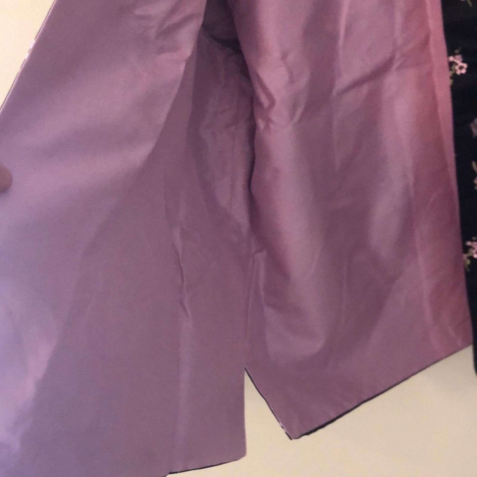 Handmade Handmade Black Asian jacket pink black floral Satin SZ LG Size L / US 10 / IT 46 - 7 Thumbnail