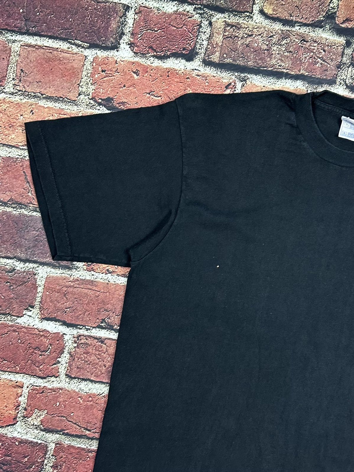 Fruit Of The Loom × Vintage Vintage Black Blank Tee Shirt Short Sleeve 90s y2k grunge Size US XL / EU 56 / 4 - 5 Thumbnail