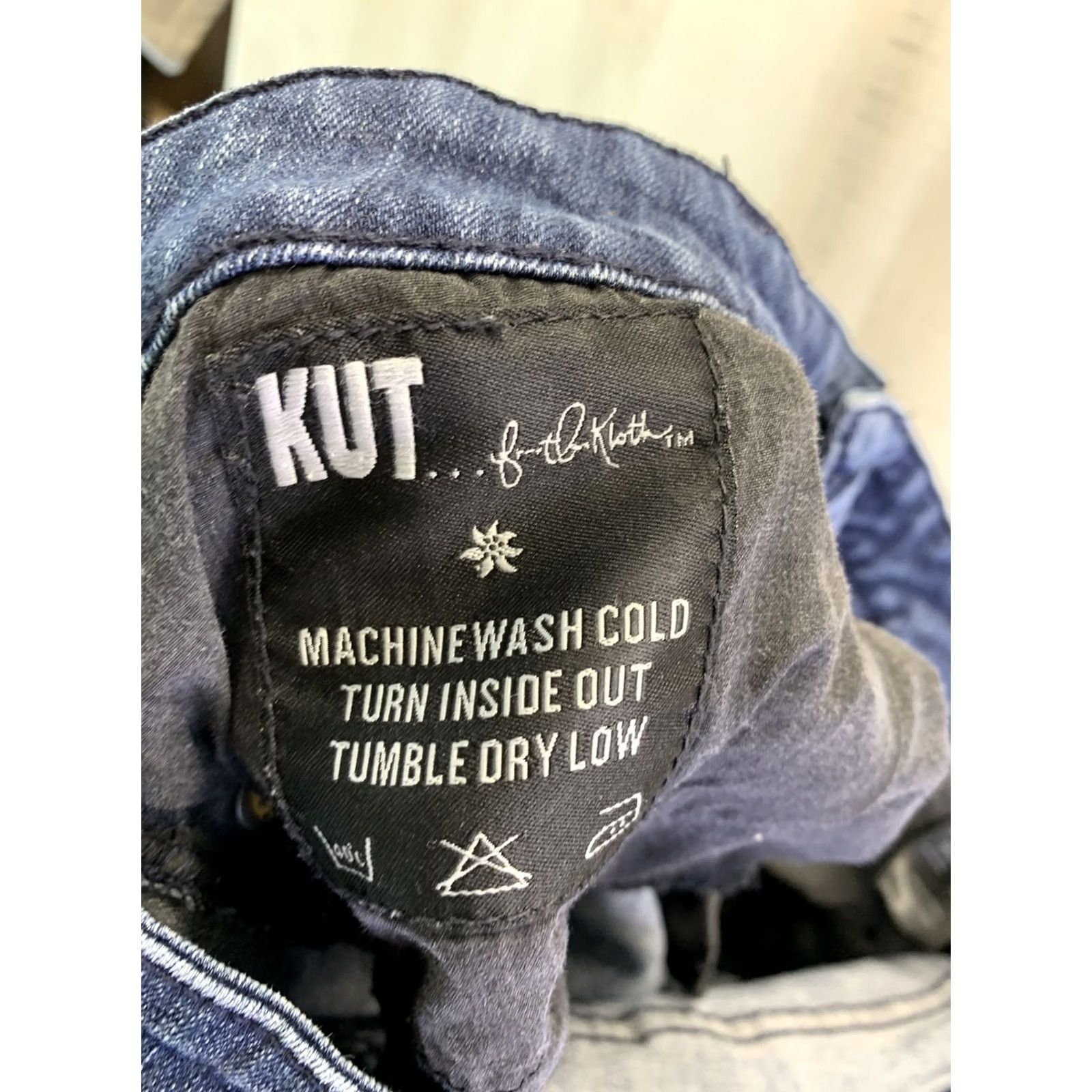 Vintage Kut Women’s 10 Denim Straight Flare Jeans-4438 Jeans Women Regular Blue Cotton Denim 5-Pocket 4438 Vintage: No Size 32" / US 10 / IT 46 - 8 Thumbnail
