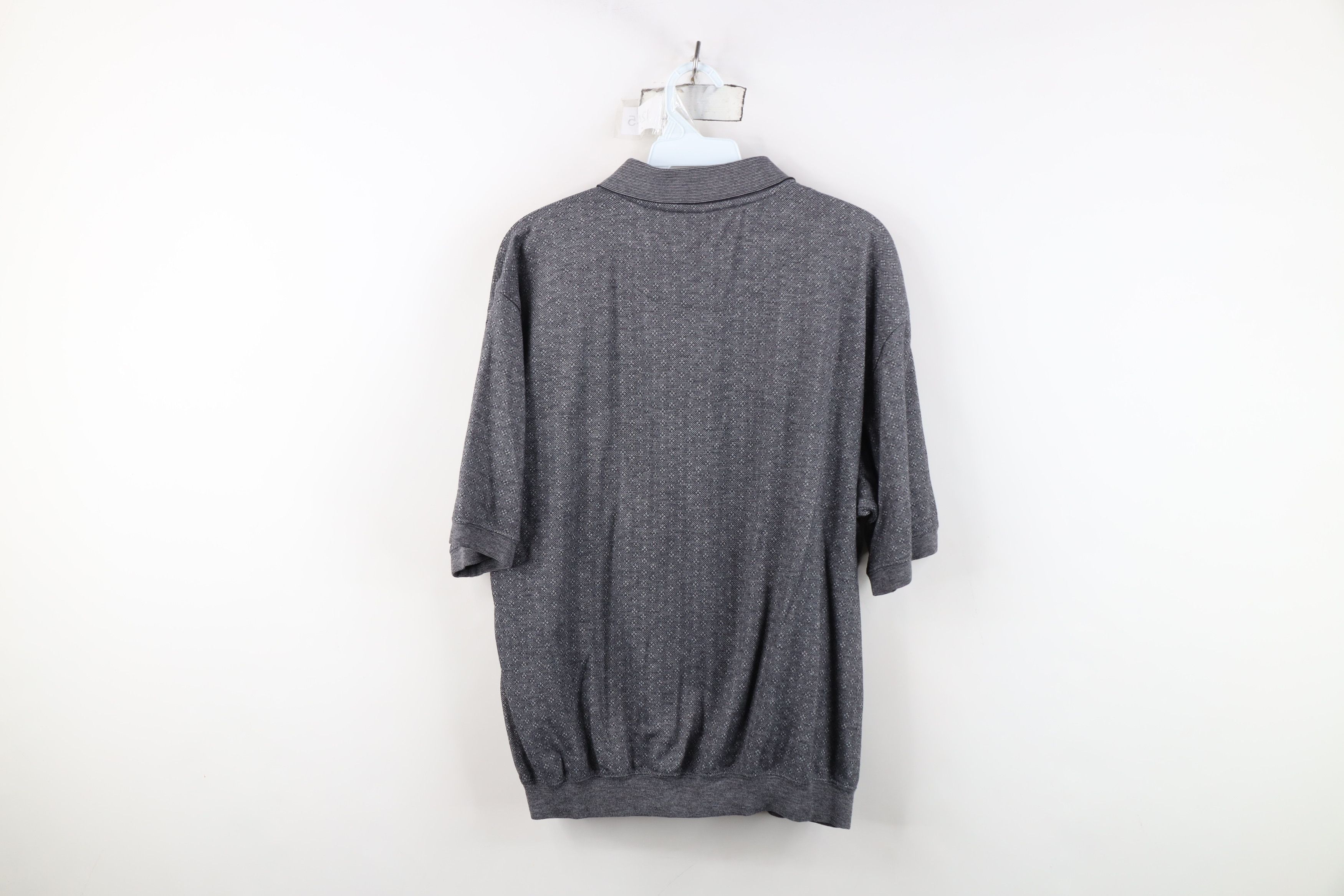 Vintage Vintage 90s Streetwear Geometric Knit Pullover Polo Shirt Size US L / EU 52-54 / 3 - 9 Thumbnail