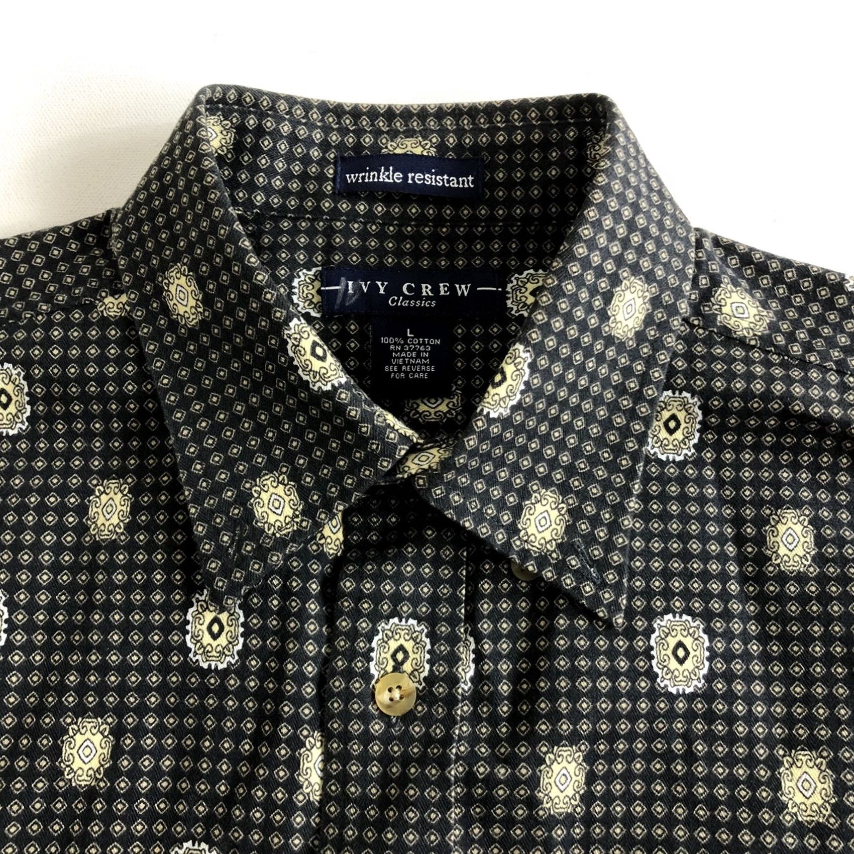 Vintage Ivy Crew Classic Button Up Wrinkle Resistant Shirt Mens Size Large Size US L / EU 52-54 / 3 - 3 Thumbnail
