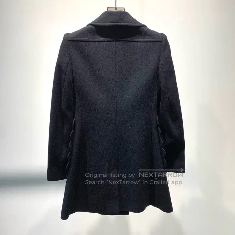 Valentino Valentino Black wool coat Size S / US 4 / IT 40 - 2 Thumbnail