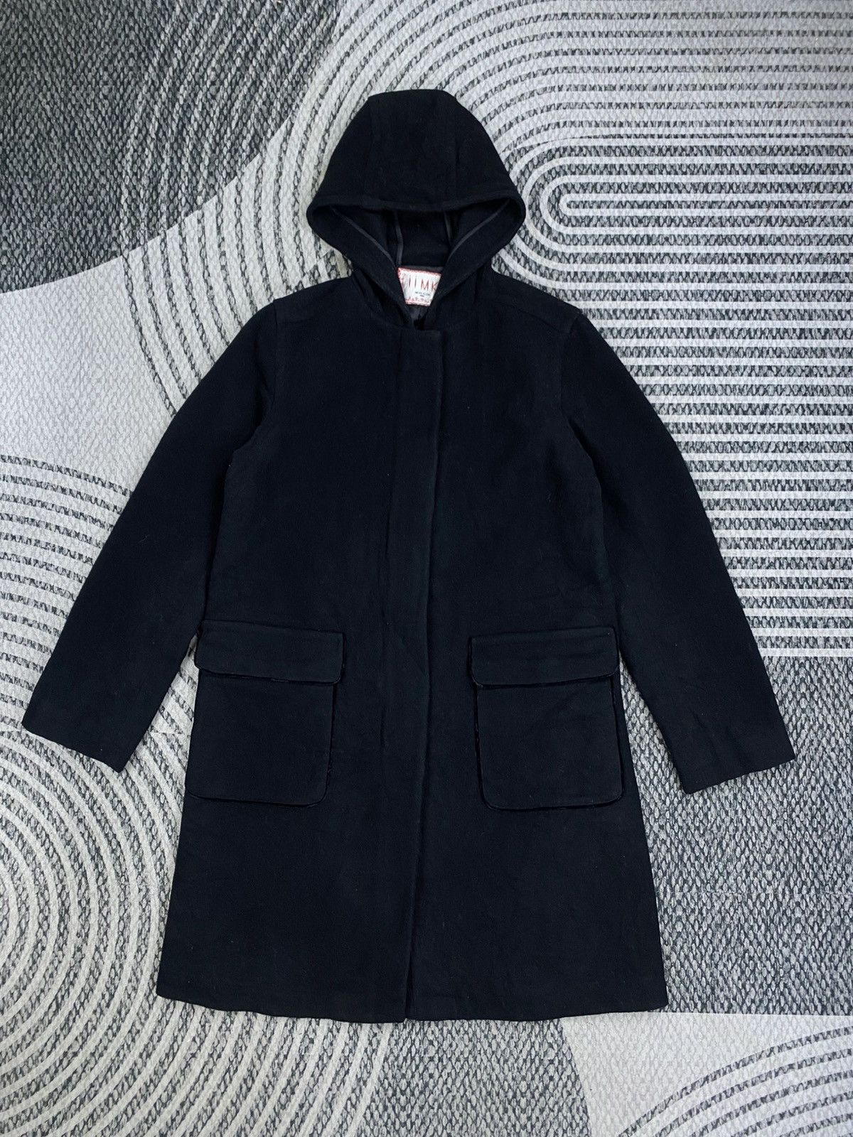 Michel Klein Vintage Michel Klein Black Plain Long Parka Size US M / EU 48-50 / 2 - 1 Thumbnail