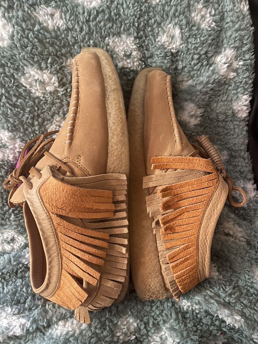 Clarks × Designer × Ronnie Fieg Clarks x Ronnie Fieg Fringle Moccasin Moc Indian mule clog Size US 11 / EU 44 - 10 Thumbnail