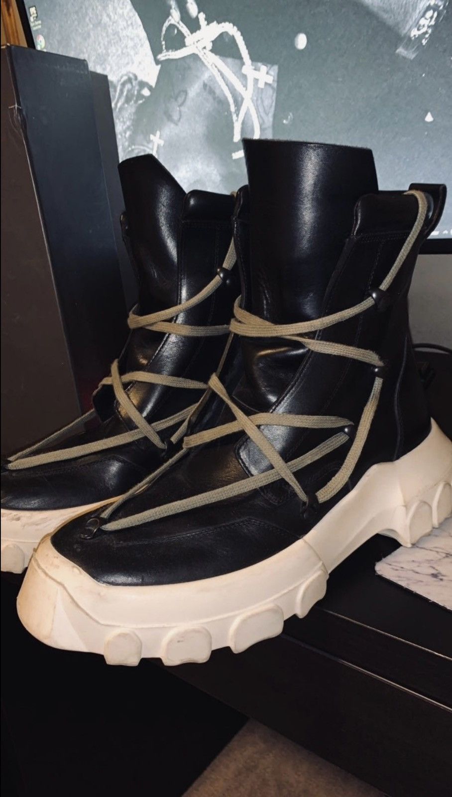 Rick Owens Rick Owens - Hiking Boots SS18 Dirt Size US 9 / EU 42 - 1 Thumbnail