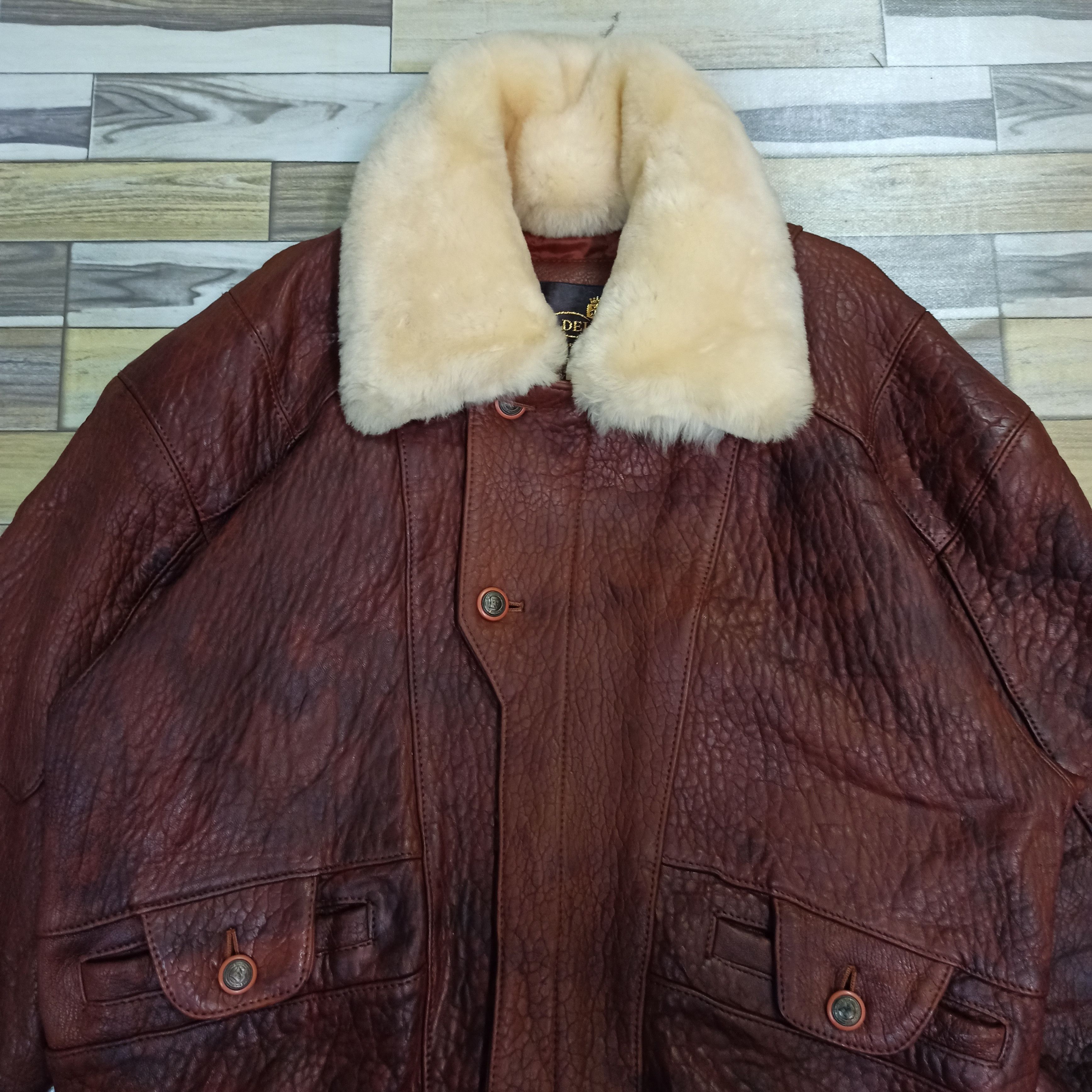 Vintage Vintage 80's A2 STYLE SHEEPSKIN AVIATOR JACKET Size US L / EU 52-54 / 3 - 2 Thumbnail