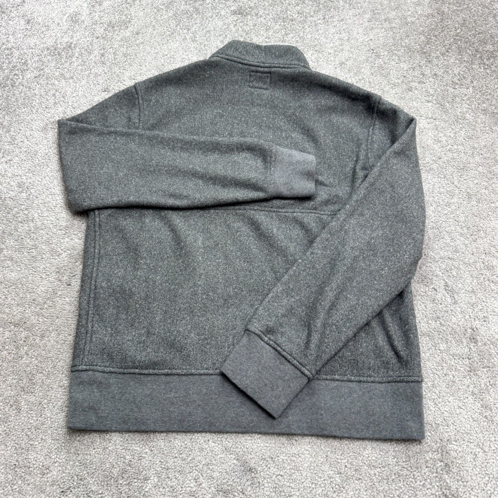 J.Crew J.Crew Fleece Sweatshirt Mens M Gray 1/4 Zip Pocket Outdoor Casual Shirt Size US M / EU 48-50 / 2 - 2 Thumbnail