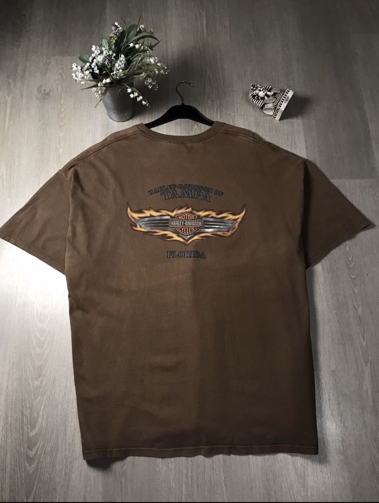 Harley Davidson vintage 80s rare faded harley davidson grange Logo shirt Size US XXL / EU 58 / 5 - 10 Thumbnail