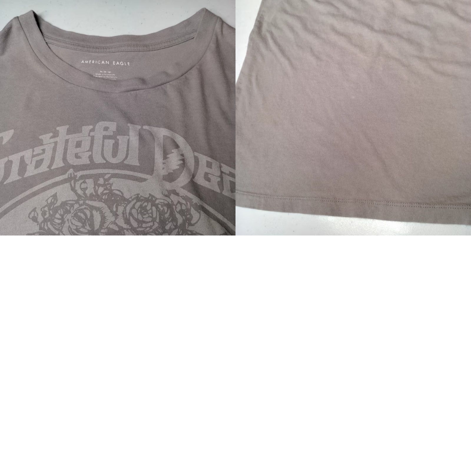 Vintage Grateful Dead Shirt Medium American Eagle Gray Bertha Skull Roses Rock Band Mens T-Shirt Short Sleeve Crew Neck Graphic - Size US M / EU 48-50 / 2 - 10 Thumbnail
