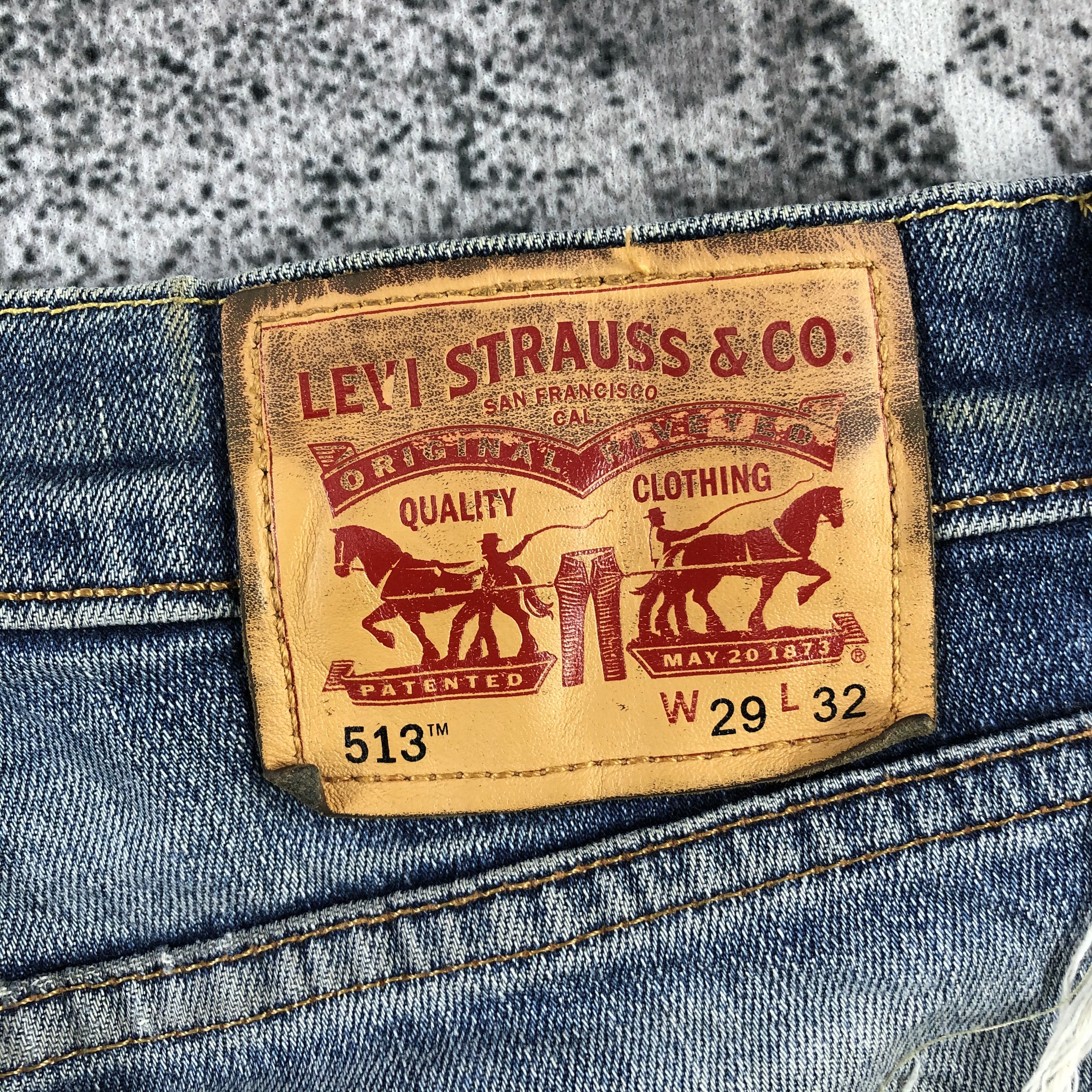 Levi's Vintage Levi's 513 Jeans Distress Faded Blue Denim KJ915 Size US 29 - 5 Thumbnail
