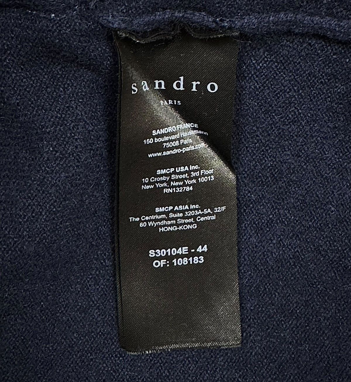 Sandro Sandro Suzanne Poplin-Trimmed Knit Sweater Wool-Cashmere 1 Size S / US 4 / IT 40 - 11 Thumbnail