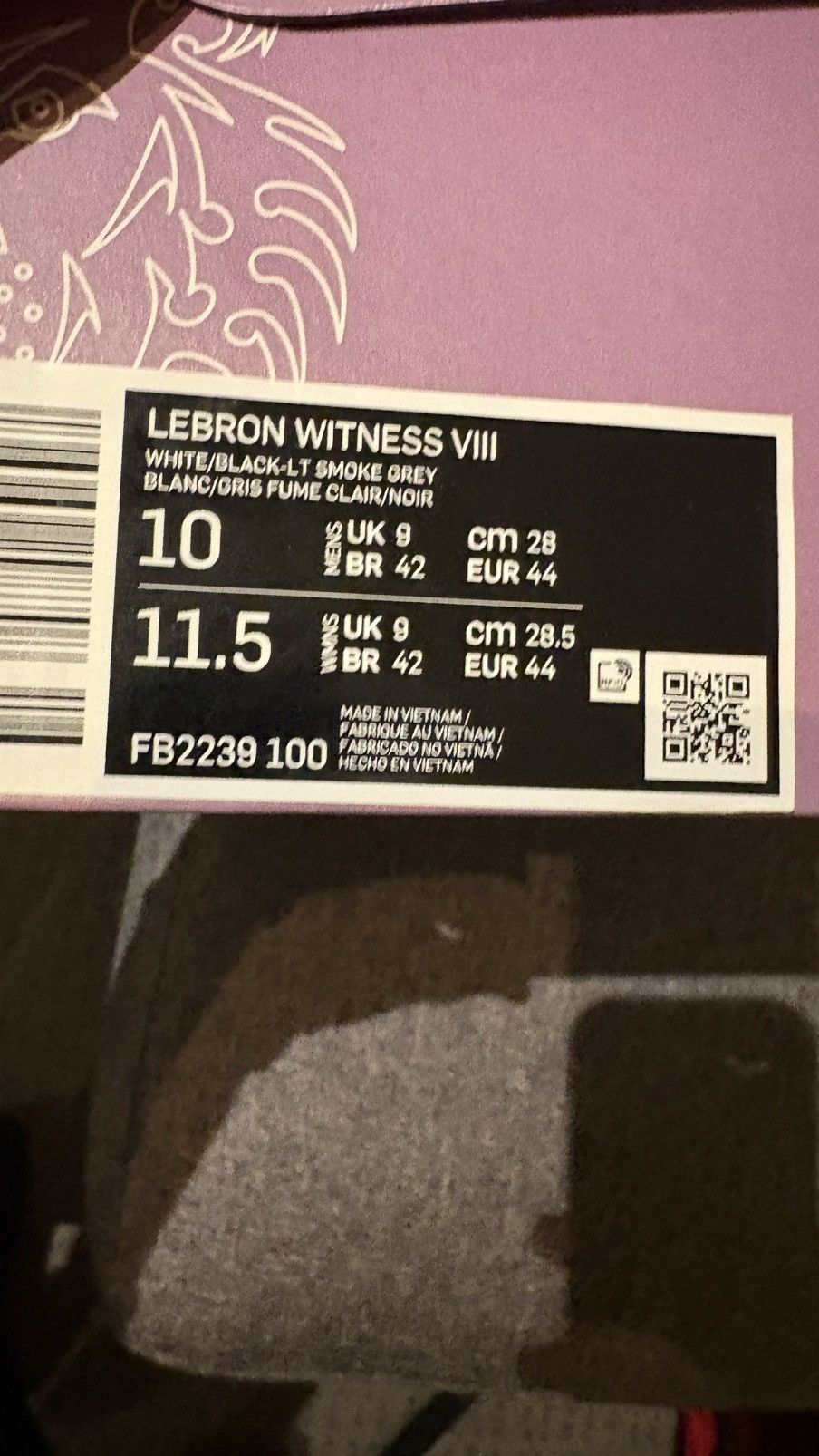 Nike Lebron Witness VIII Size US 10 / EU 43 - 2 Thumbnail