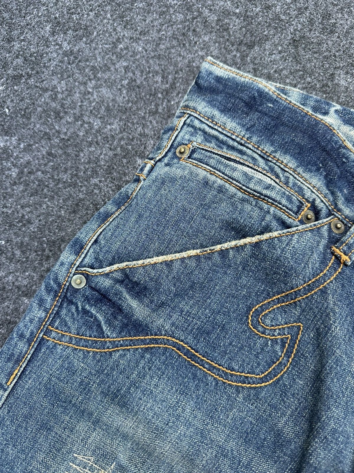 JACKROSE 90s Jackrose by Sanko.Co Flare Distressed Denim 31x33 D18 Size US 31 - 8 Thumbnail
