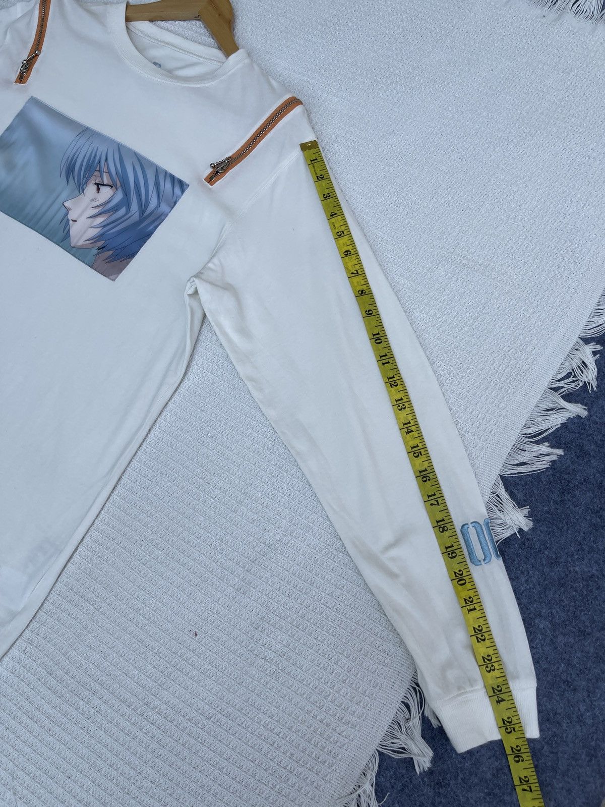 Anime Last Drop🔥Rare🔥Vintage Evangelion Zipper Long Sleeve T-Shirt Size US L / EU 52-54 / 3 - 13 Thumbnail