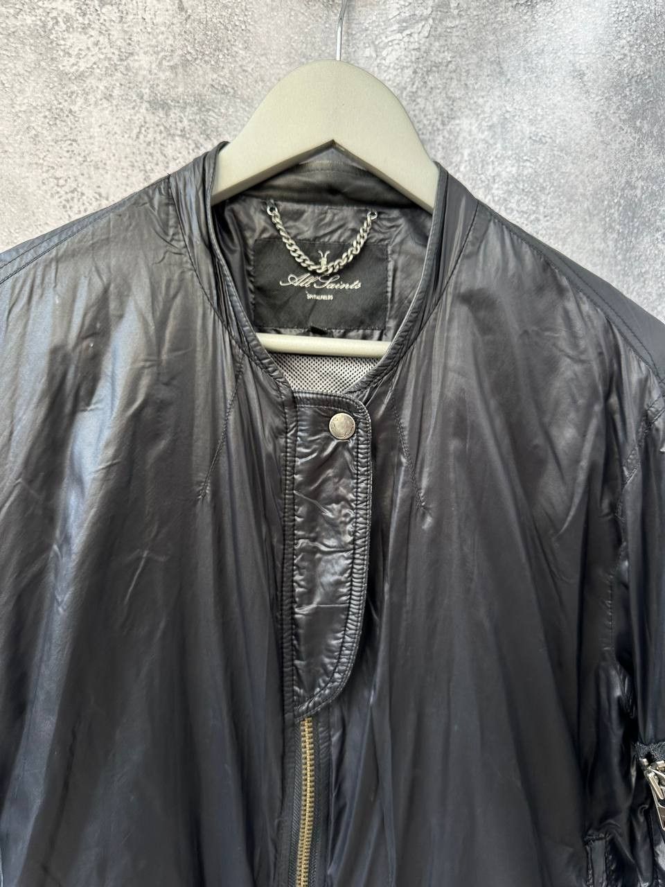 Allsaints × Vintage Allsaints Howard Nylon Jacket Vintage Long Sleeve Bomber Size L / US 10 / IT 46 - 5 Thumbnail