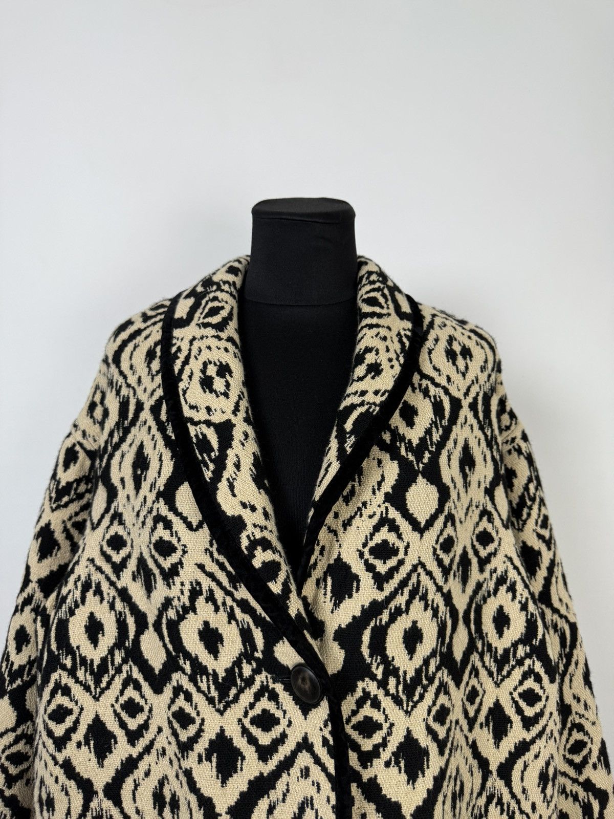 Sezane Sezane Henri Jacquard Ethnique Oversize Pocket Coat Jacket Size S / US 4 / IT 40 - 3 Thumbnail