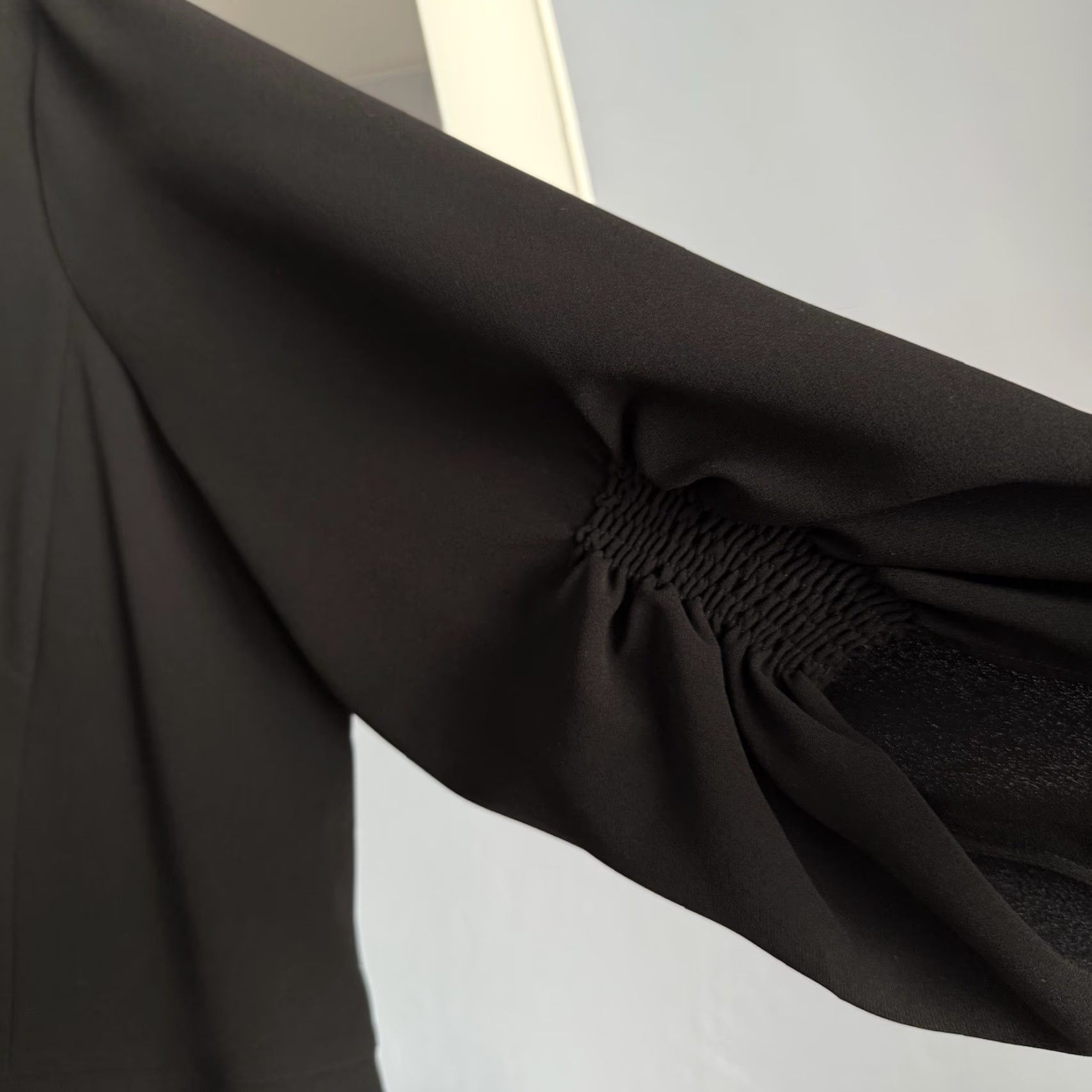 Vintage Lafayette 148 New York Wynona Finesse Crepe Shift Dress Black Size 18 Size XXL / US 16-18 / IT 52-54 - 5 Thumbnail